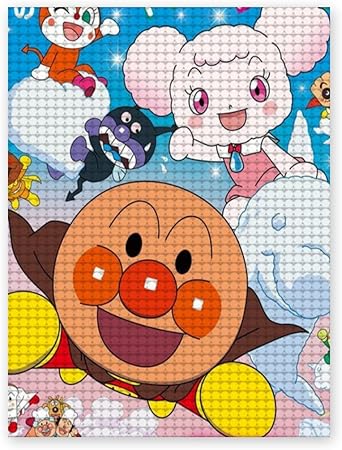 Amazon アンパンマン ばいきんまん カレーパンマン ダイヤモンドアート Diy 5d モザイクアート 刺繍 萌え 限定 グッズ ドキンちゃん ロールパンナ ジャムおじさん コキンちゃん 50x60cm 刺しゅうキット 通販