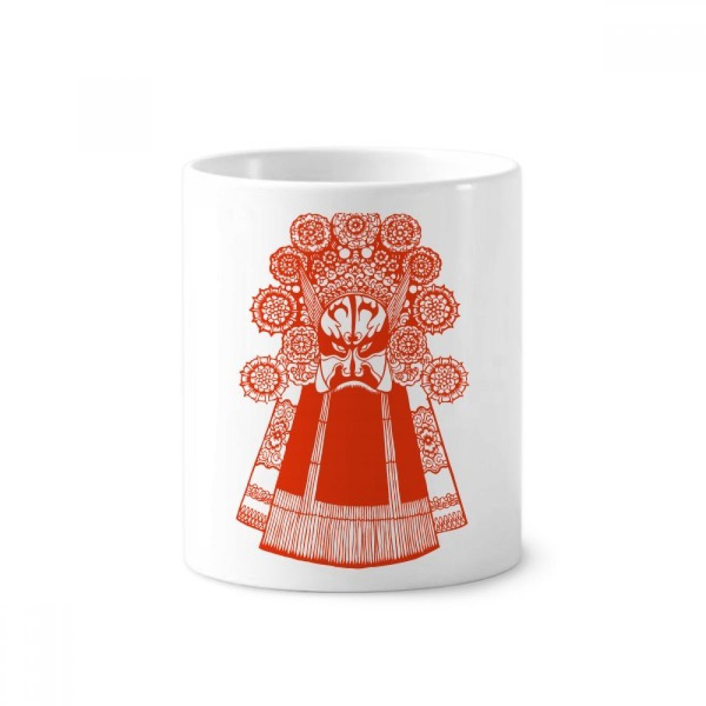 Stylo papier découpé rangé proprement dans ce pot de 350ml rouge - 3