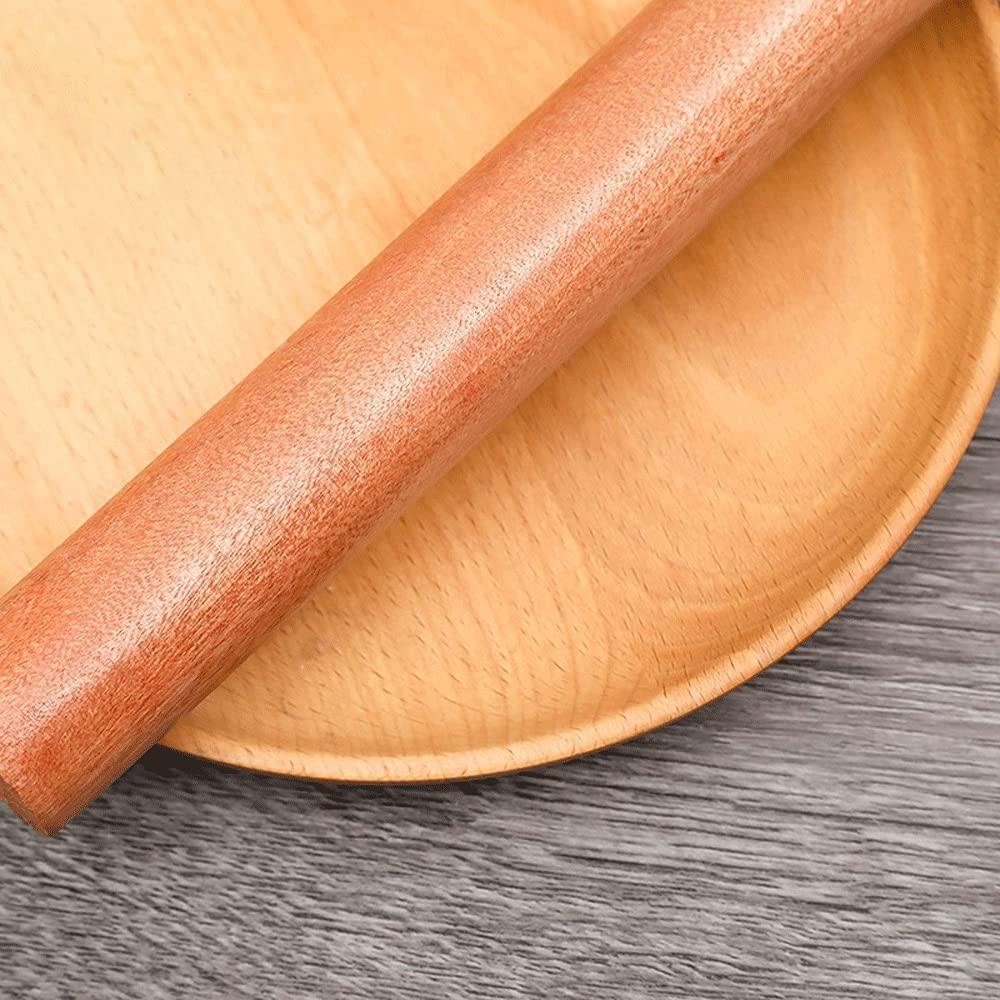 ACiyD Rodillo de amasar Rodillo de Madera Vertical Masa para amasar Madera de Haya Herramientas para Hornear Perno de pelar de Madera (Size : 40cm) (40cm)