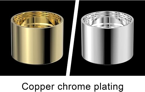 Miniatura 5 de Aireador de grifo hembra, aireador de fregadero de baño, carcasa de latón cromado de 5564 pulgadas, filtro de grifo de 0.866 in con junta para