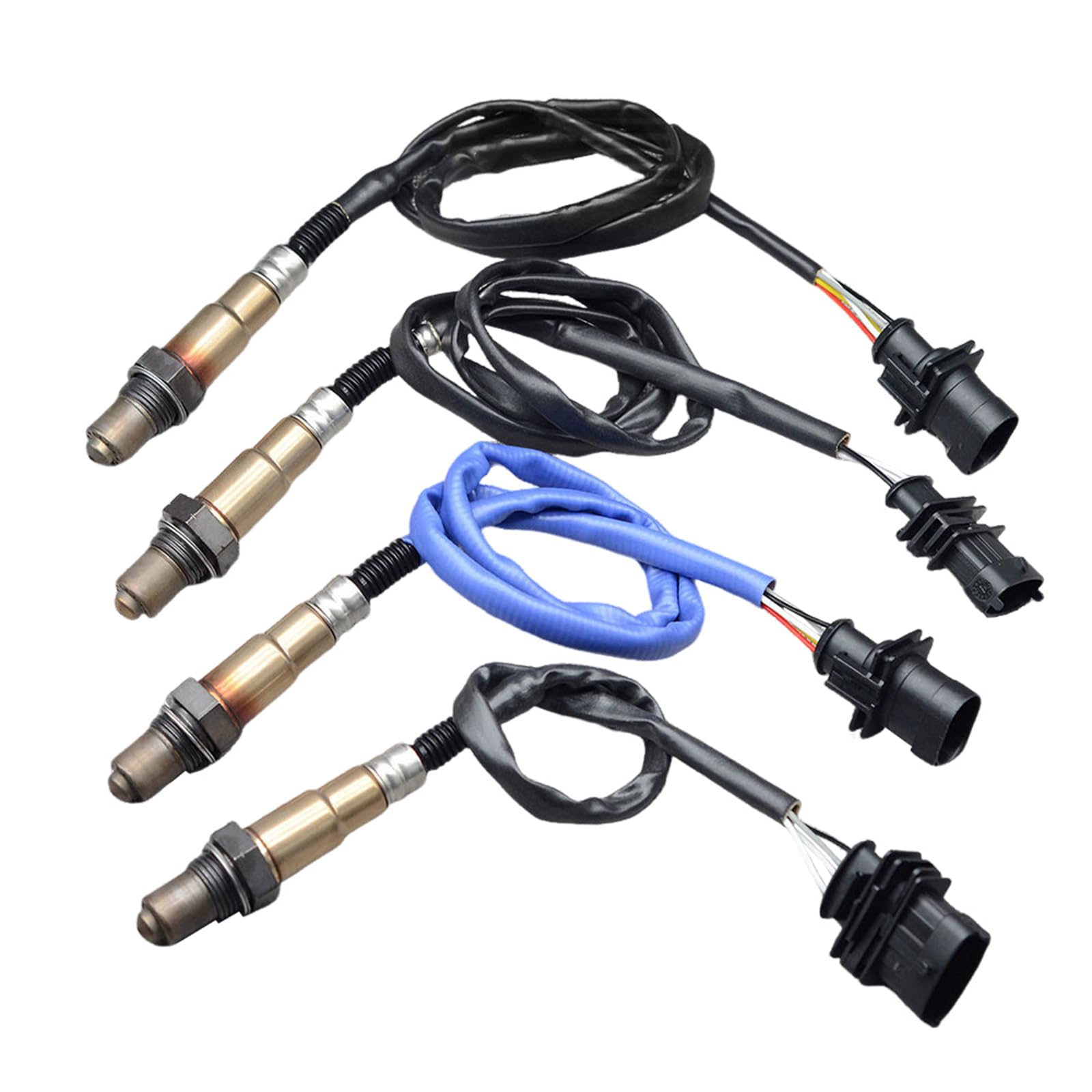 670009076 670009075 Up Downstream O2 Oxygen Sensor 4Pcs Fits for Maserati Ghibli 14-20/ Levante 17-20/ Quattroporte 13-20 3.0L 3.8L 4.7L OE 670002199 670004022