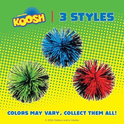 Image of Koosh Balls 3 inch, Single Assorted Color - Kids Outdoor Toys, Beach Toys, Kids Games, Outdoor Games for Adults and Family, Outdoor Games for Kids, Kids Toys, Fidget Toys for Kids, Ages 3+