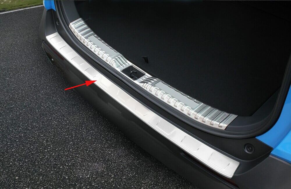 ANUNFRRE Car Accessories Fit for Toyota RAV4 2019-2025 Exterior Stainless Steel Rear Outside Bumper Sill Plate Guard Cover Trim 1 PC