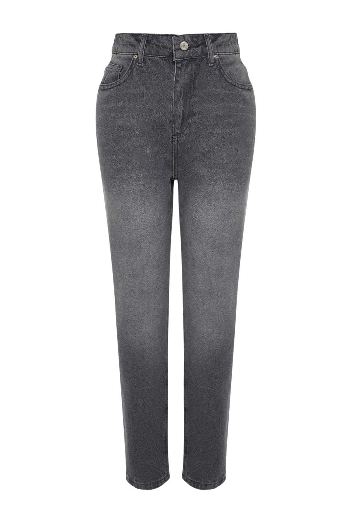 Trendyol Damen Gerade Mama Hohe Taille Jeans – Bild 7