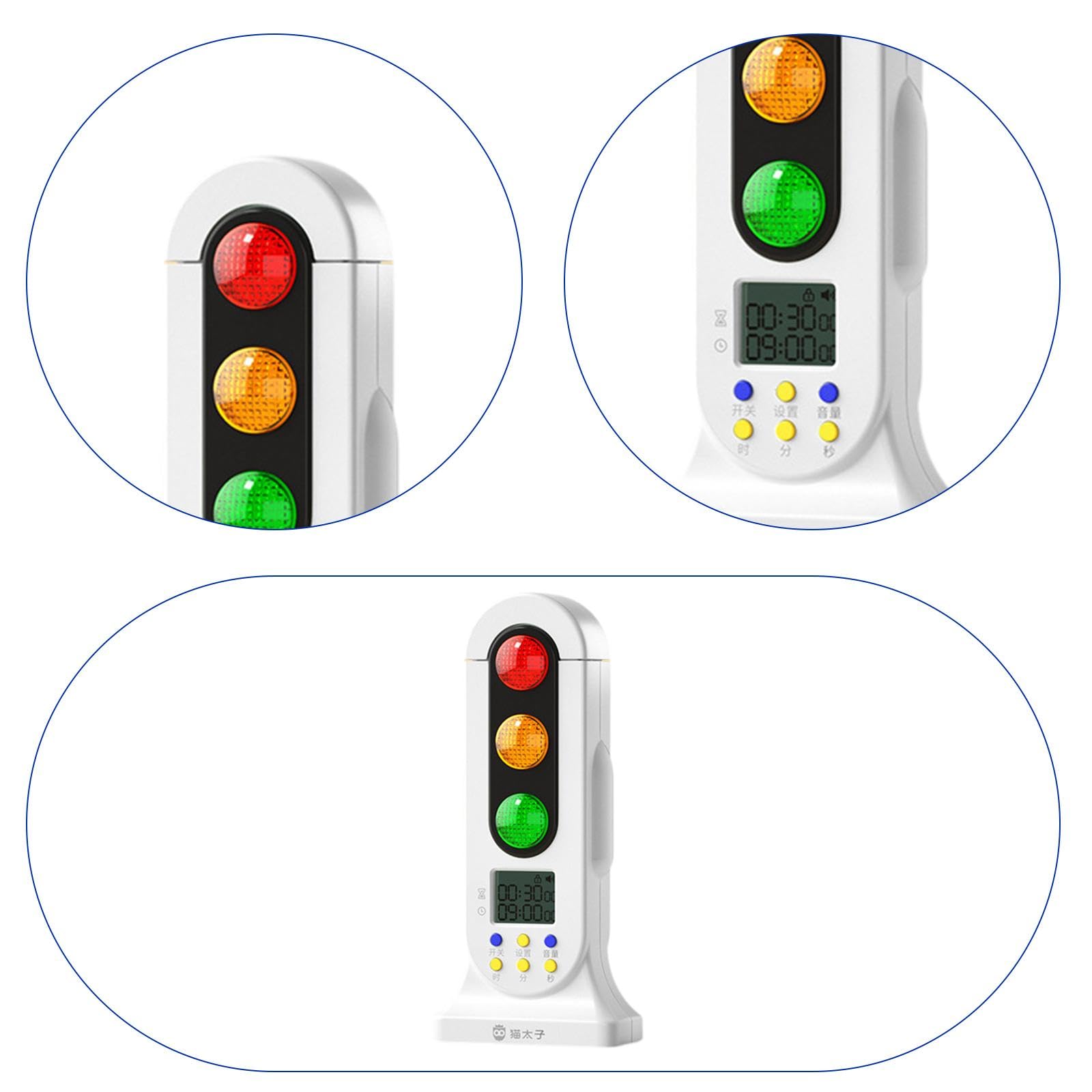 rockible Timer per Bambini Sveglia per Cottura Visivo Portatile con Indicatori Colorati Adatto per Apprendimento E Attività a