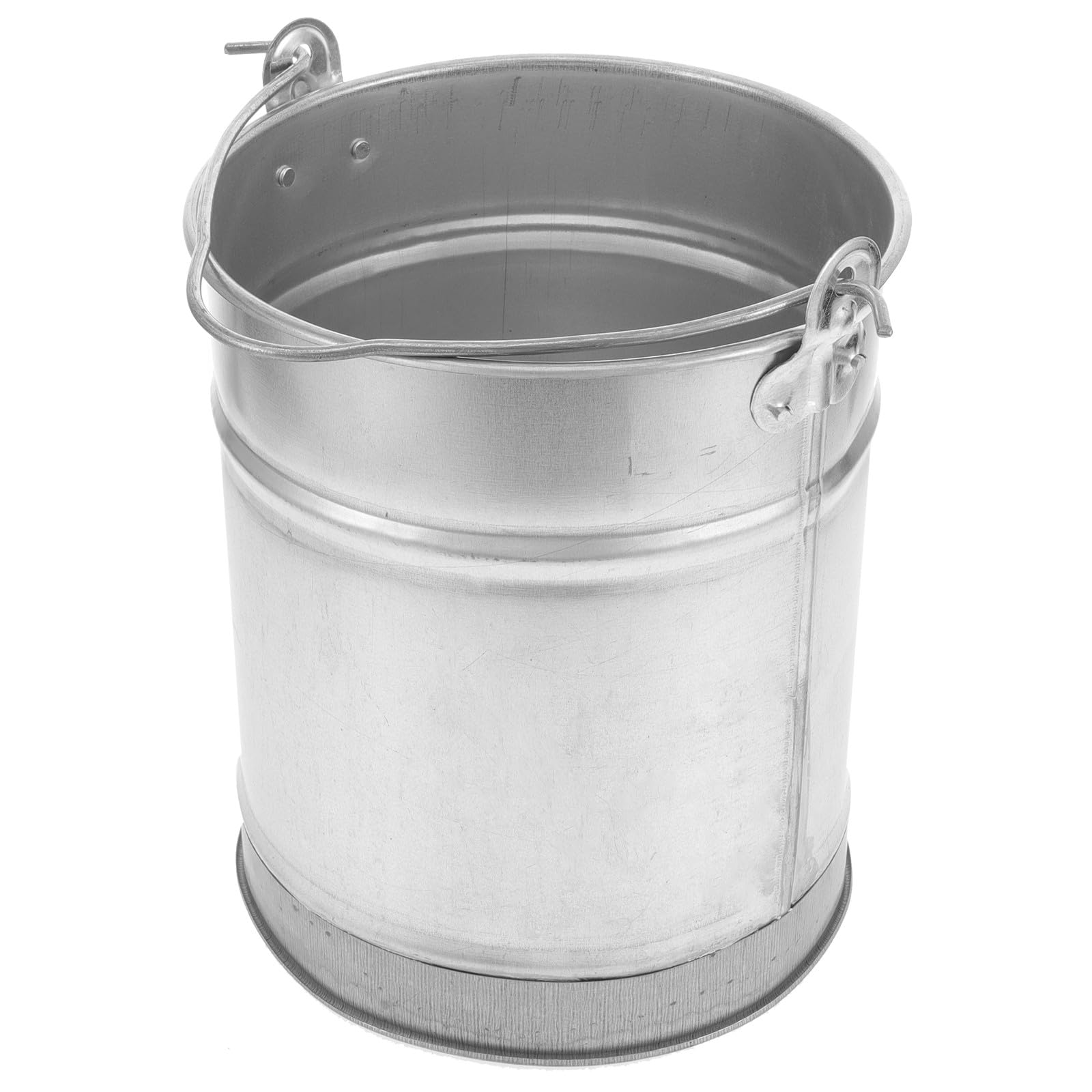 Secchio in Ferro Spesso 5l Manico Robusto per Uso Domestico e Agricolo, Contenitore Versatile per Acqua e Olio Facile da Trasportare