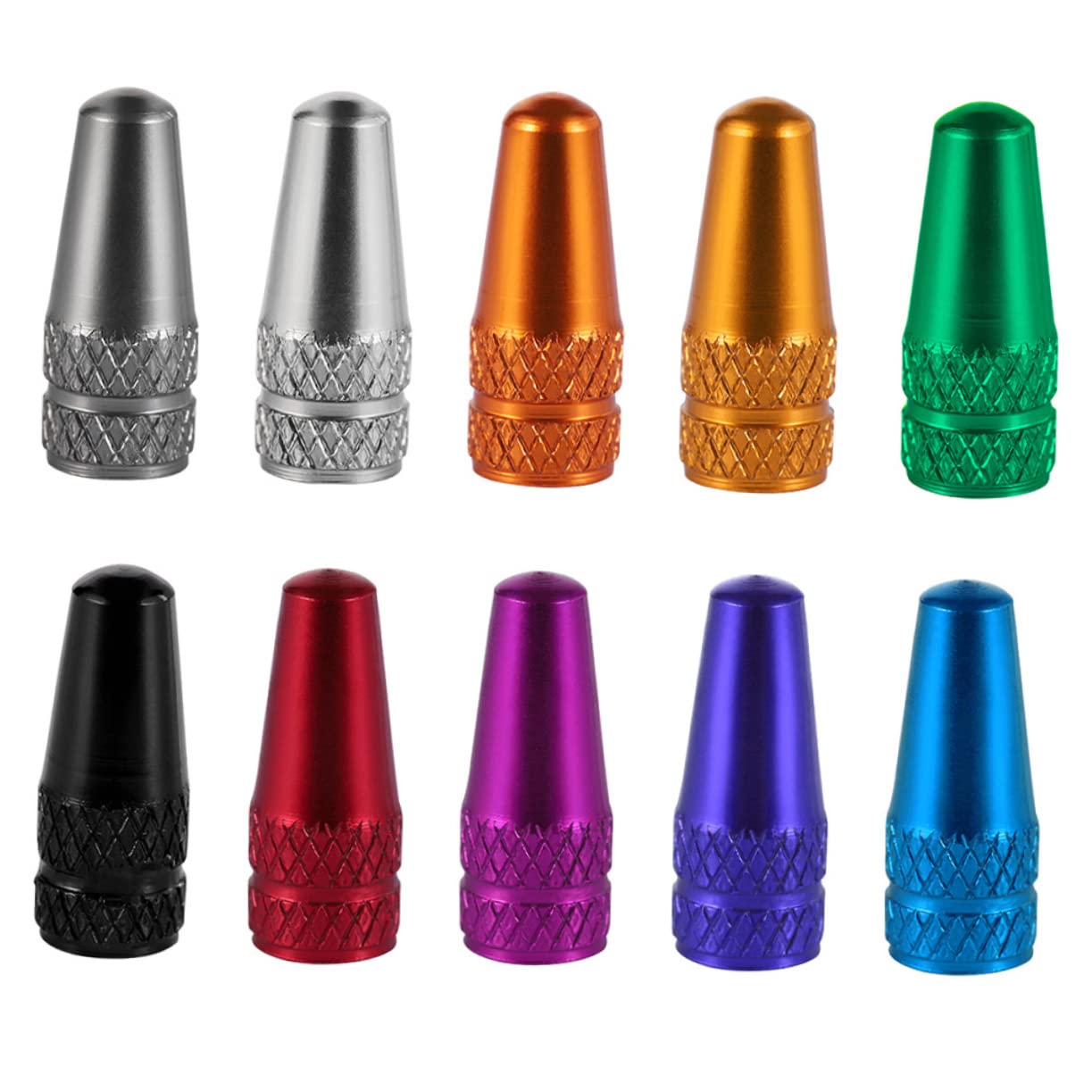 FOYTOKI Aluminum Bike Caps Set 30pcs Covers for Bike Tire Valves Easy Installation Rust- Random Color