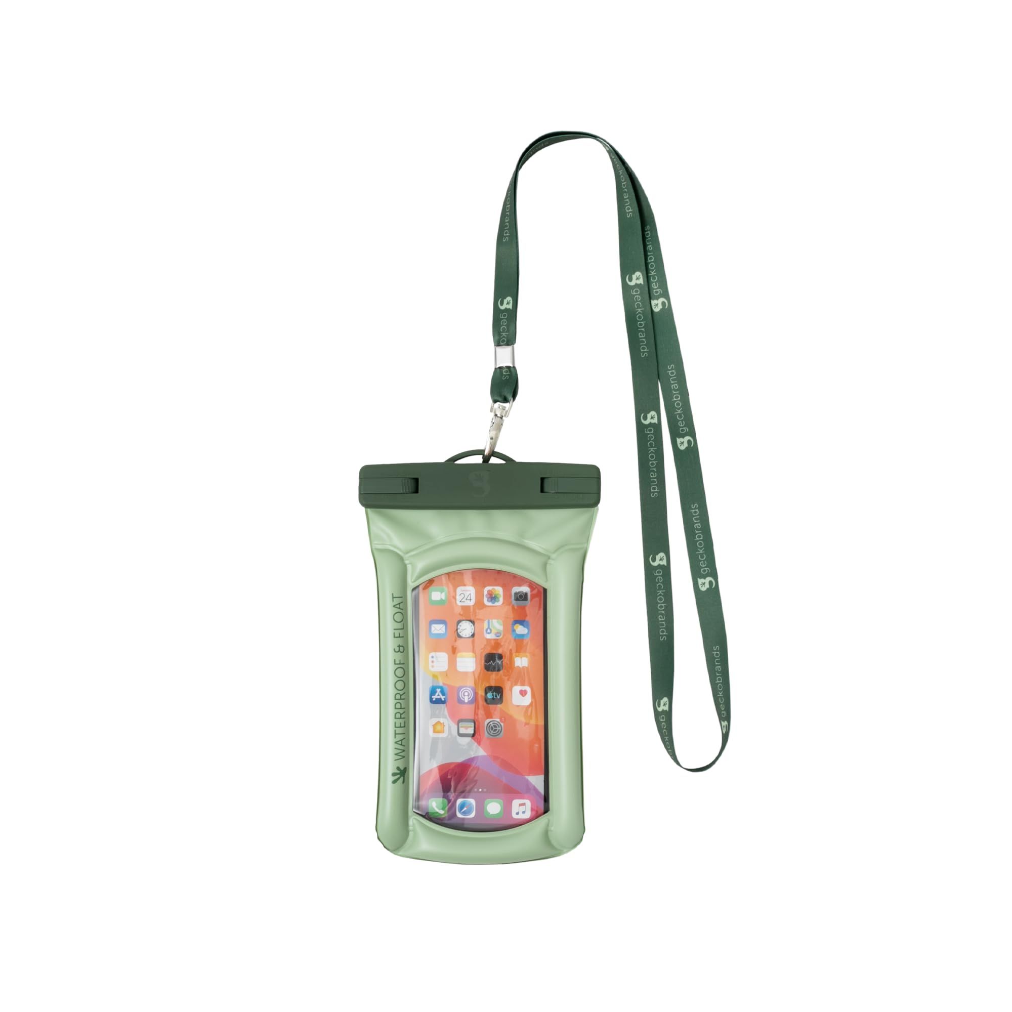 geckobrands Float Phone Dry Bag - Waterproof & Floating Phone Pouch – Fits Most iPhone and Samsung Galaxy Models