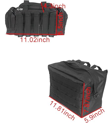 Miniatura 7 de Hooke Road Wrangler - Bolsas de almacenamiento para puerta trasera, kit organizador de carga para Jeep JK Wrangler y Unlimited 2007-2018