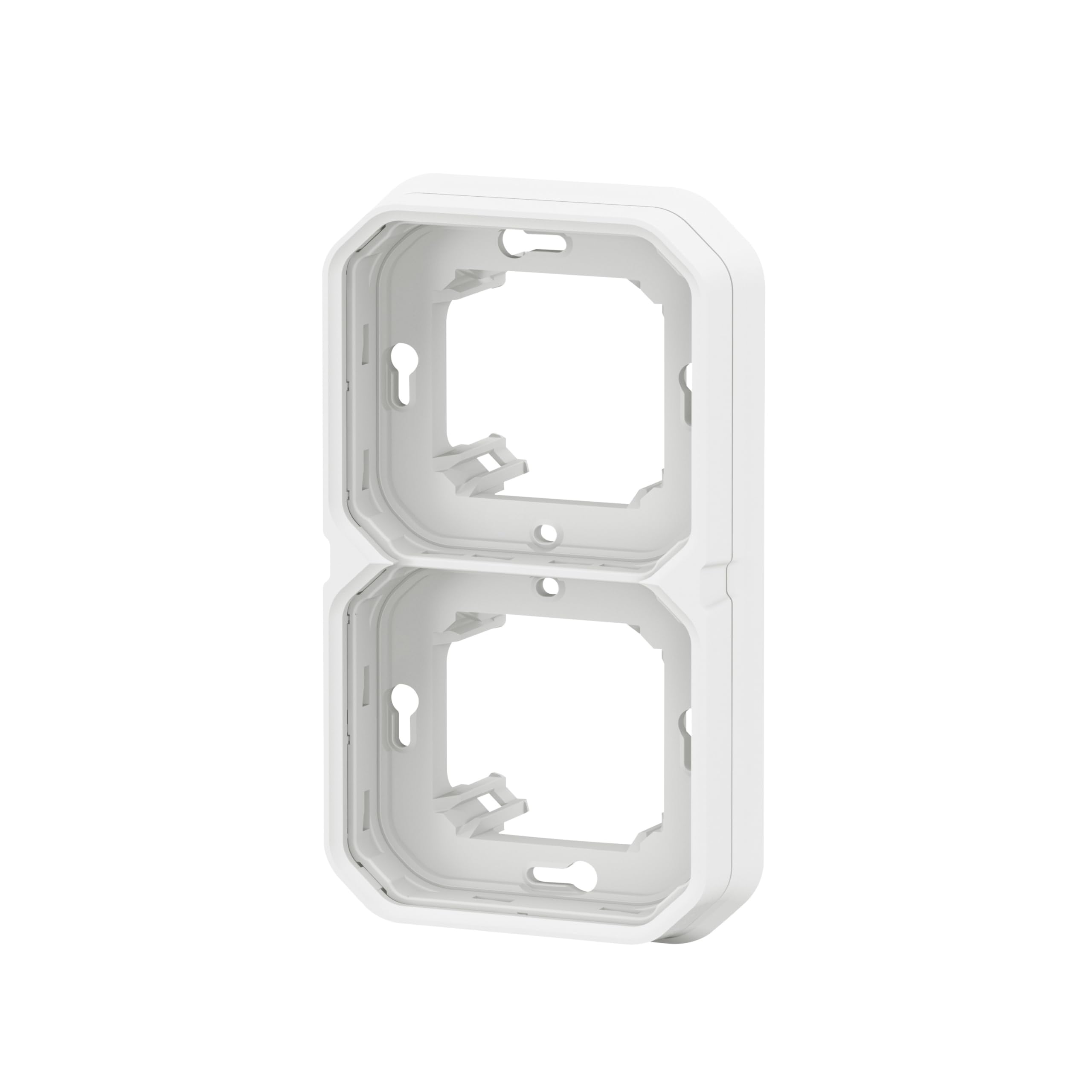 Legrand Plexo Plaque d'Encastrement 2 Postes Blanc Horizontal Vertical