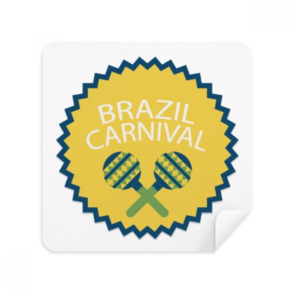 Chiffon de nettoyage instrument brésil carnaval en suède pour écran 2pcs
