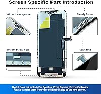 Vista 7 de Kit de reemplazo de pantalla para iPhone 12 Pro Max de 6.7 pulgadas, pantalla LCD Full HD con digitalizador de pantalla táctil 3D Touch, ensamblaje