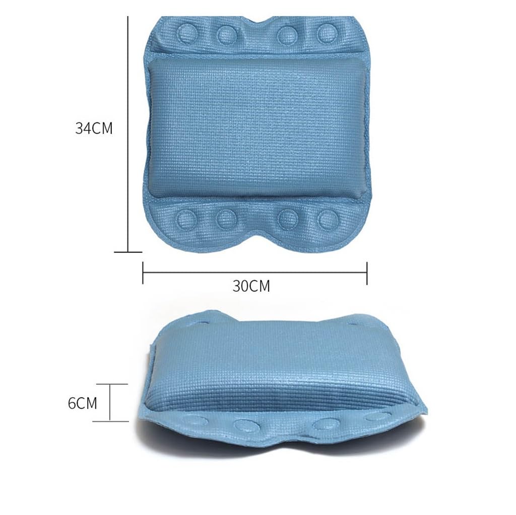 Almohada de bañera modelo de masaje para spa, lavable, con ventosa