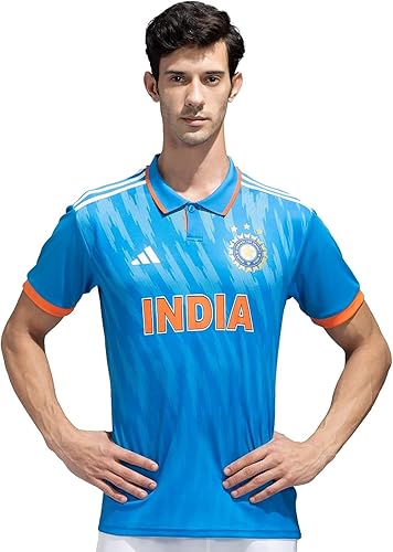 Adidas India Cricket ODI Replica Jersey Bright Blue