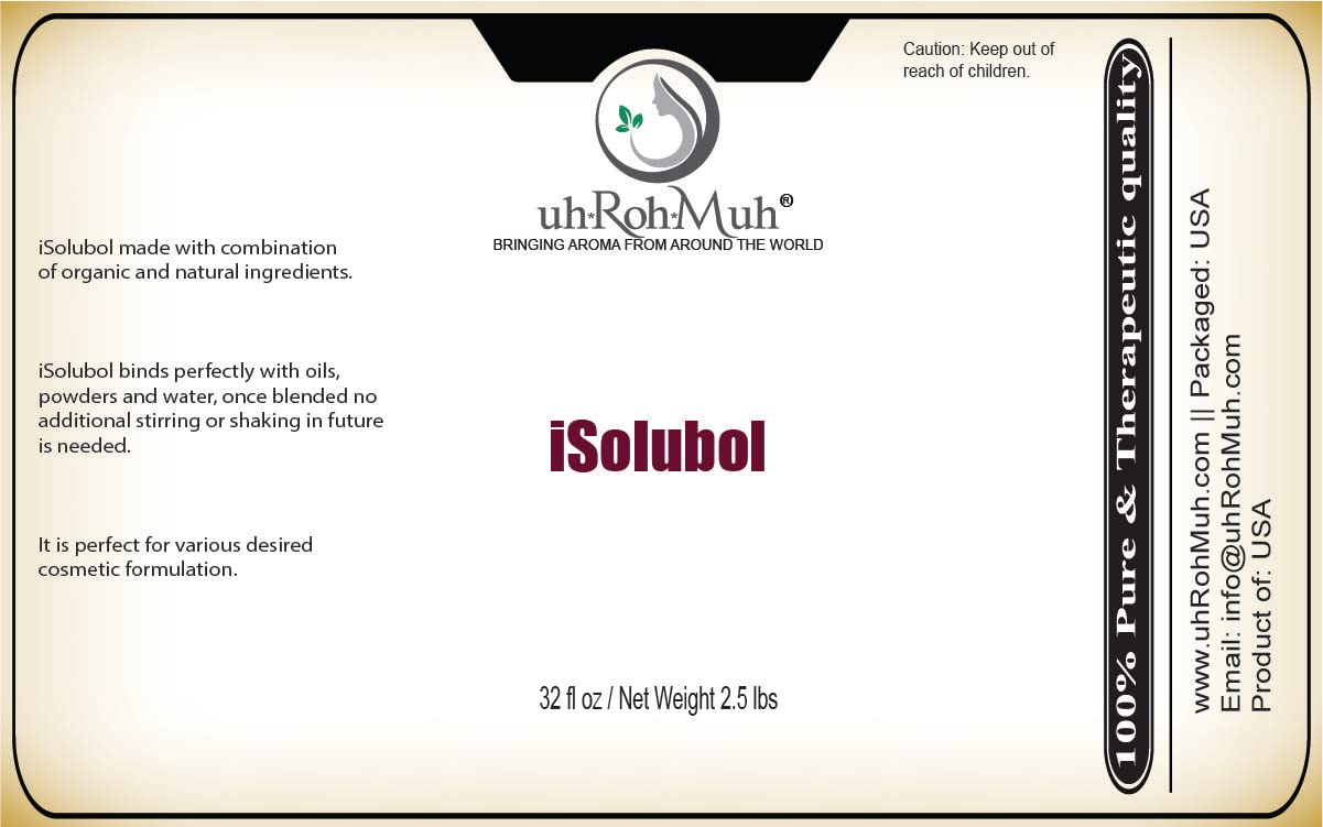 iSolubol || Emulsifier, Food & Cosmetic Grade || All Natural || USA - 32 fl oz (Net Wt. 1.15 kg / 2.5 lb)