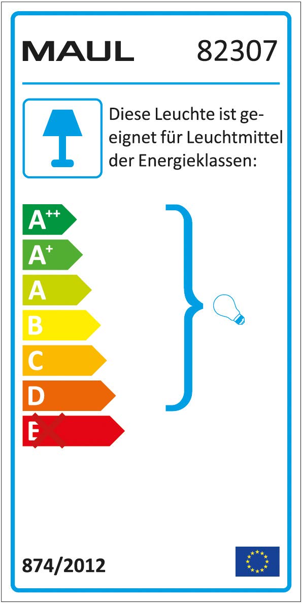MAUL Lampa Biurkowa MAULstudy, Designerska Lampa Zaciskowa z Ramieniem Przegubowym, Metalowa, Regulowana Lampa Biurowa, Ekskluzywna Żarówka, Chrom