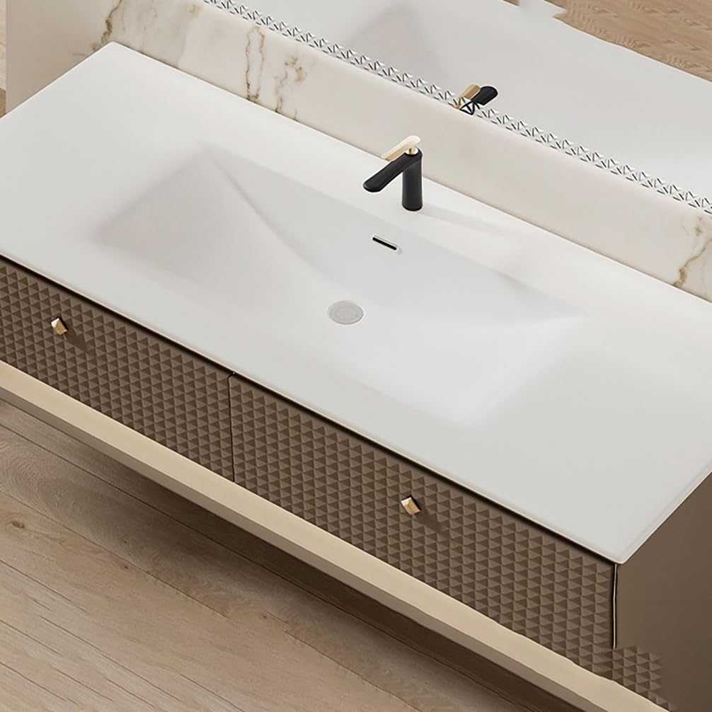 20-calowa ceramiczna umywalka podblatowa Umywalka łazienkowa Biała porcelanowa nablatowa Ceramiczna umywalka z przelewem Mała umywalka do łazienki,White,L28"H7"W20"
