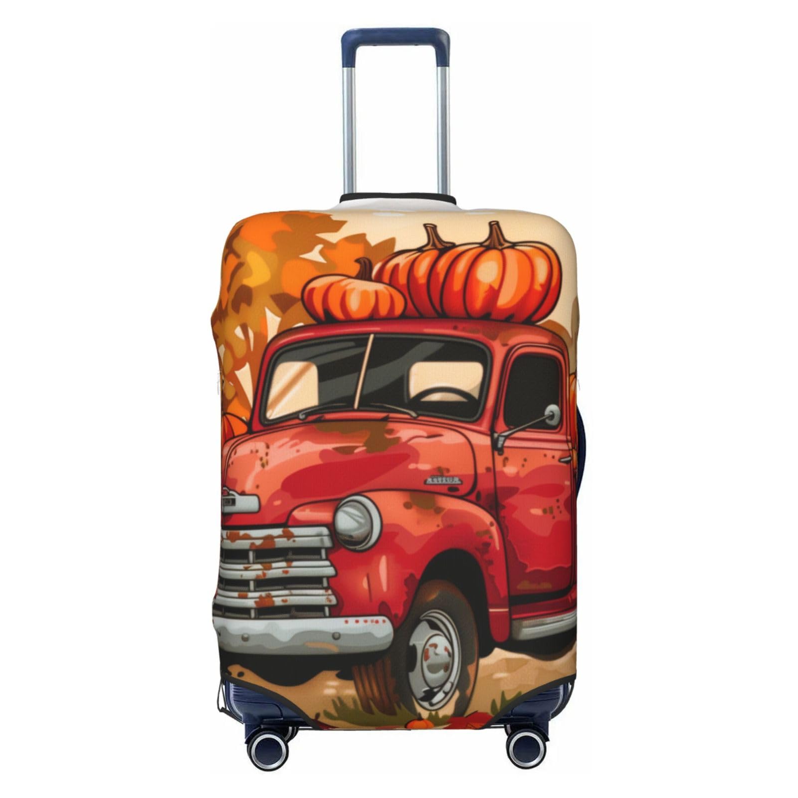 Fundas para Maletas, Funda for Maleta antiarañazos, Compatible con Equipaje de 27 a 30 Pulgadas(Red Truck,XL)