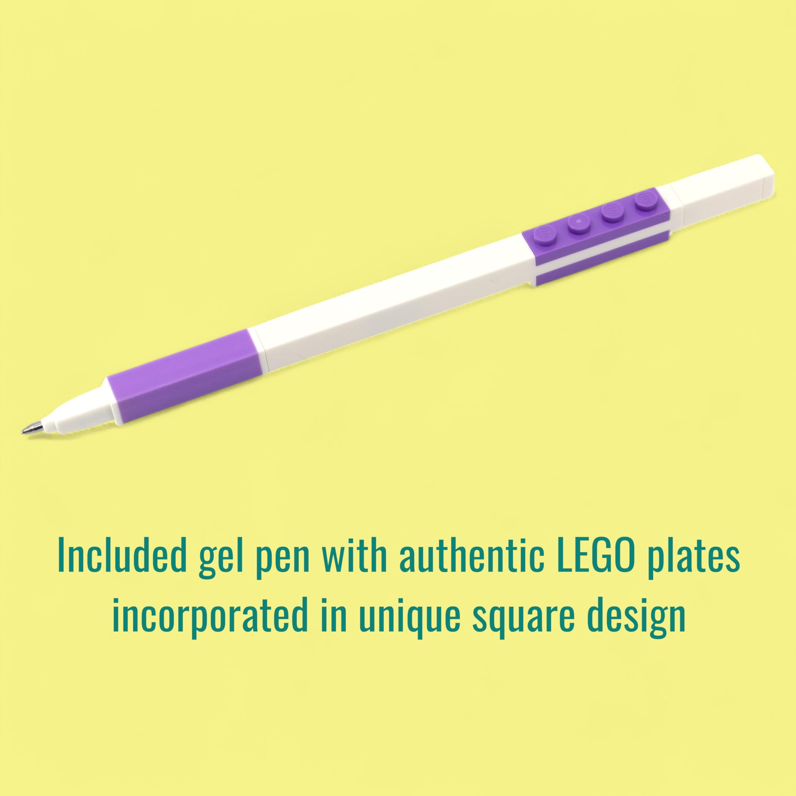 IQ LEGO Secret Diary Set - Cat (53594), include 1 diario, 1 penna gel con inchiostro lavanda, 3 fogli adesivi fustellati, 1 nastro di carta, 1 foglio adesivo, 1 lucchetto con 2 chiavi, pagine
