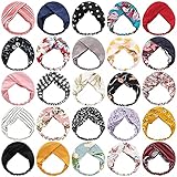 Knotted Boho Headbands For Women Twist Knot Stretch Headbands Elastic Cross Knot Headbands For Women...