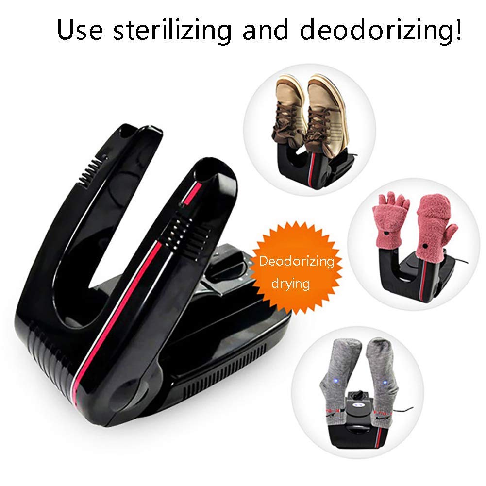 Sèche-chaussures électrique, sèche-chaussures, sèche-gants, chauffe-chaussures avec souffleur de chaleur, design pliable et séchage rapide pour chaussures, gants, chapeaux, chaussettes, chaussur