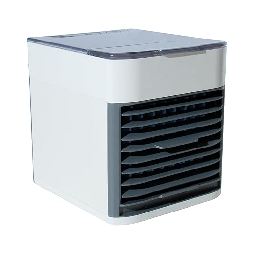 Evaporative Air Cooler with Dual Mist Jets, 3-Speed Adjustable Cooling Fan, Energy-Saving Portable Air Conditioners, Eco-Friendly mini air conditioner for Nightstand