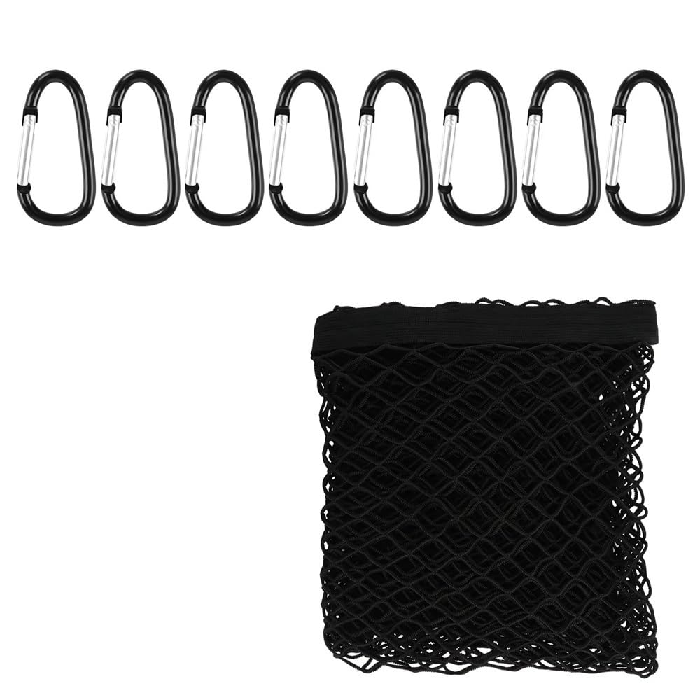 Rete di Carico per Pick-up per Cassone Camion 4,10' X 3,80' Estensibile Fino A 7,0' 6,5' Organizer in per Bagagliaio Auto Rete Portaoggetti Tasca Organizer