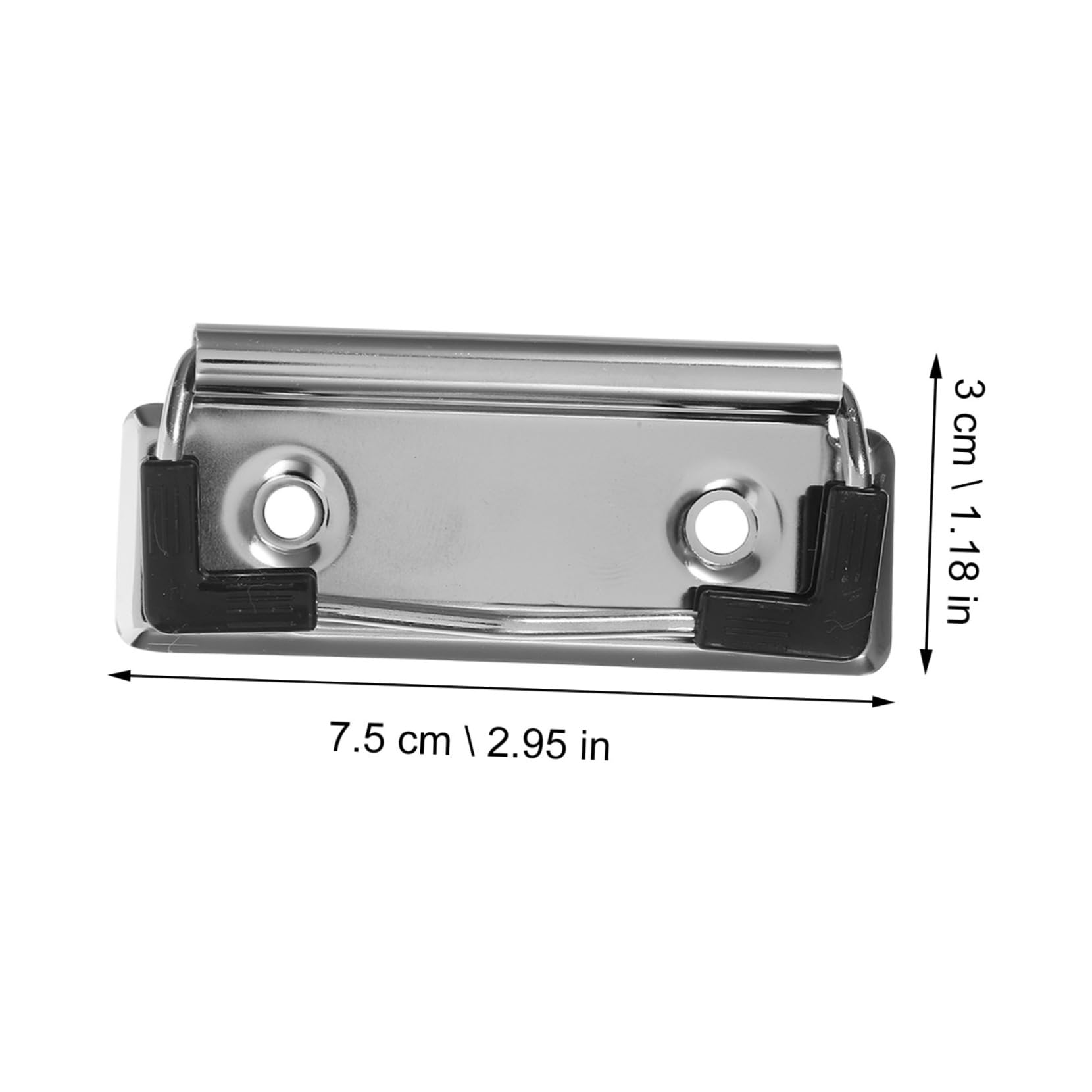50 Pezzi Clip per Portablocco in Metallo Resistente Fermagli per Documenti Antiscivolo per Ufficio Scuola e Casa