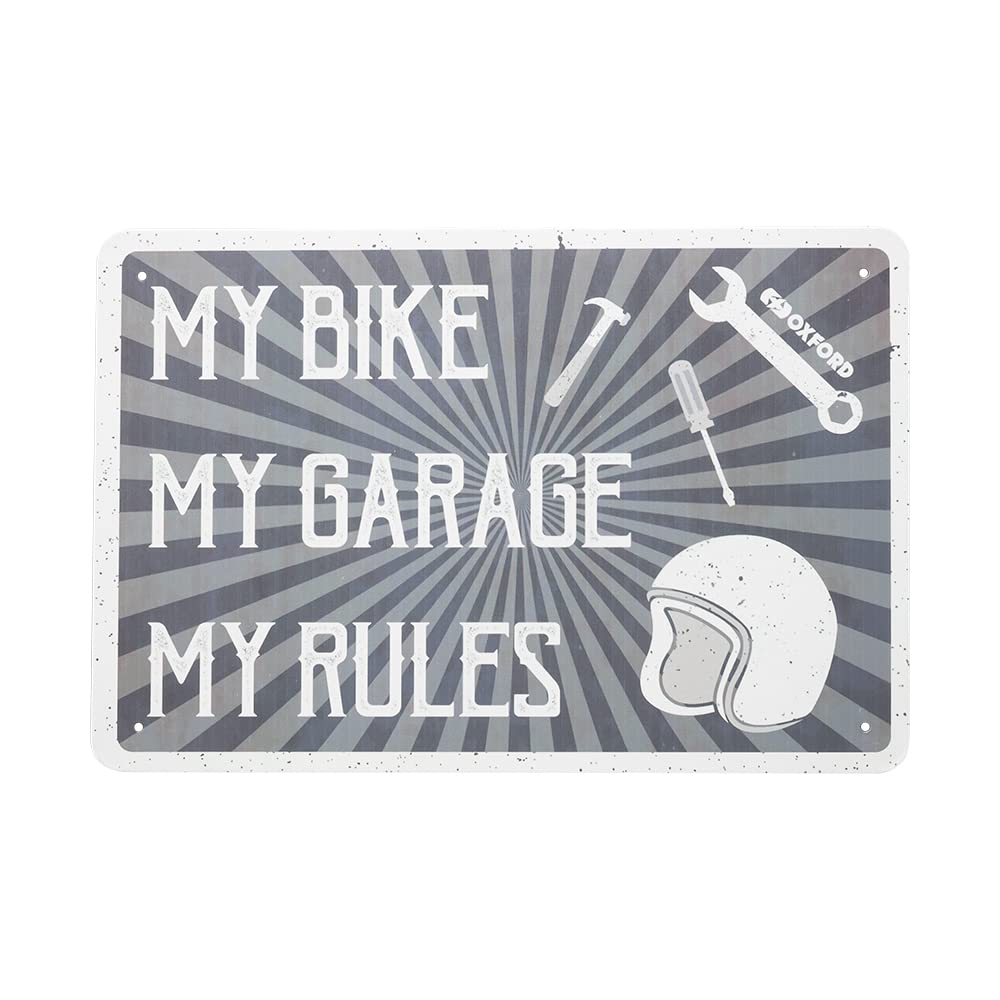 Oxford Products Motorcycle Metal Sign. Garage, Shed, Workshop.