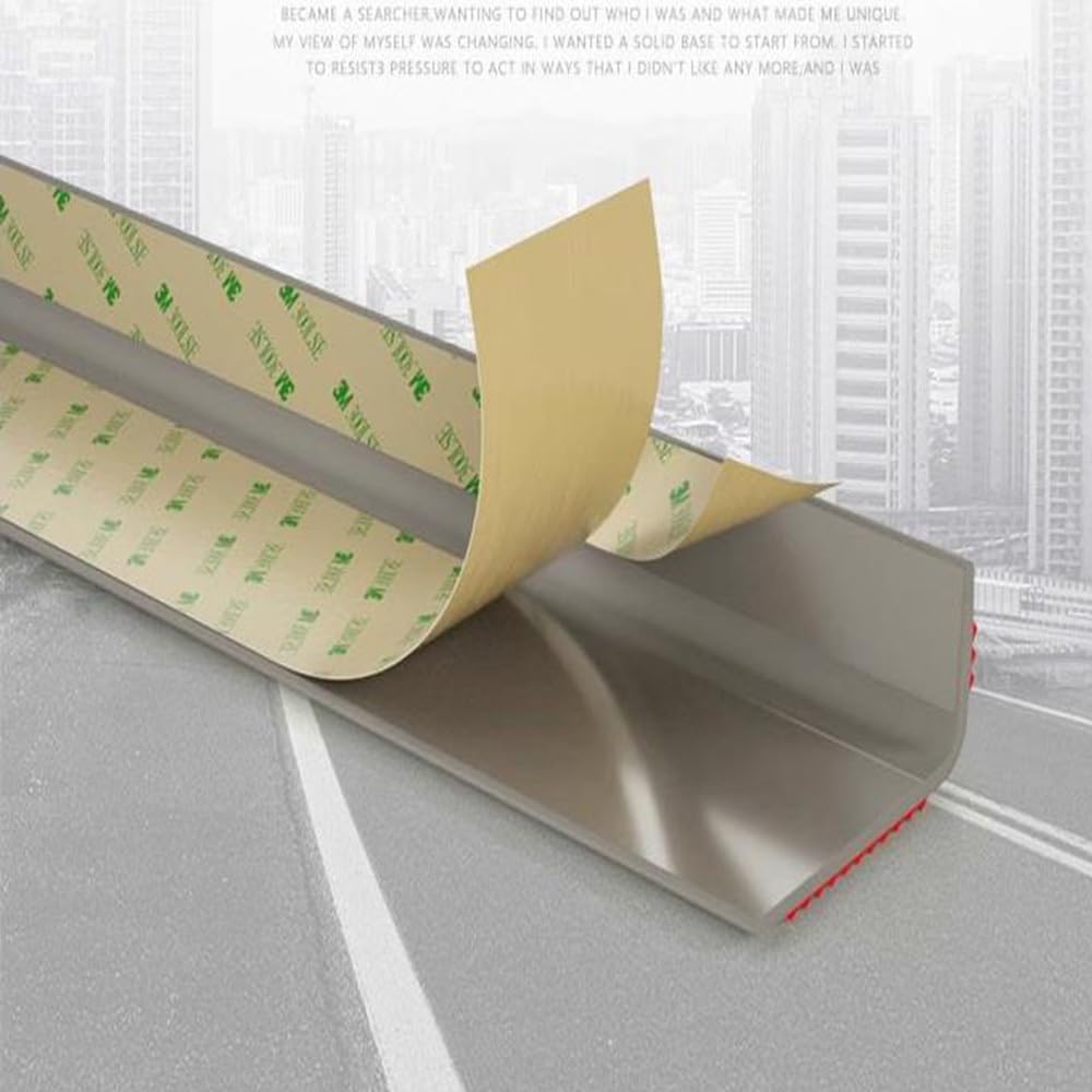 Goma Tiras Antideslizantes para Peldaños, Forma De L Cantos Escaleras Tiras Autoadhesivo Tira Protectora De Bordes De Escalera Tira De Transición(Red,L 200 cm/6.6 ft)