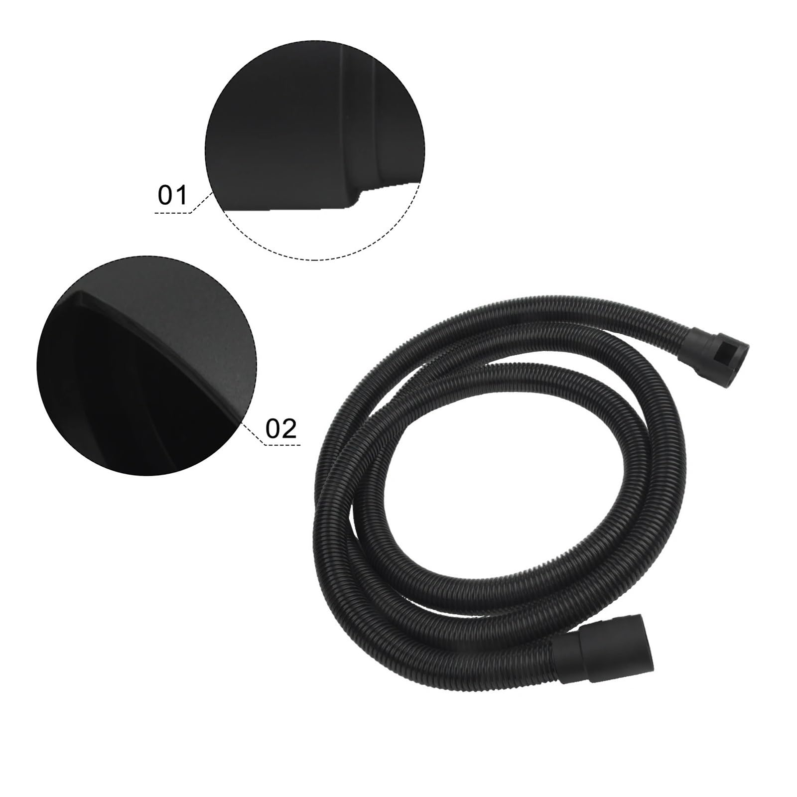 Manguera De Aspiradora En Seco Y Húmedo De 2,5/3,5 M Compatible Con Karcher NT20 NT30 WD1 WD2 WD4 WD5 WD6 Tubo De Extensión Giratorio Doble Antitorceduras Reemplaza 2.863-305.0(3.5m)
