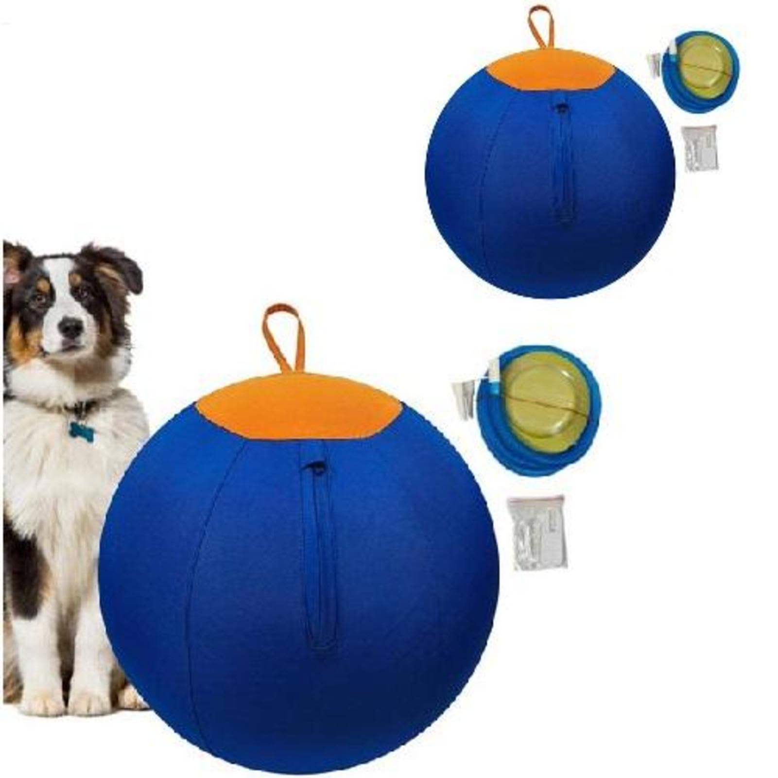 Grosse balle pour chien Jouet interactif grande taille résistant aux | Ballon d'éducation avec poignée Idéal pour intérieur, extérieur, , anniversaire, occupation