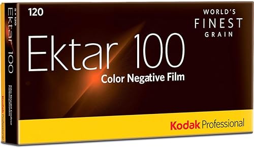 Kodak Professional Ektar Color Negative Film ISO 100, 120 Size, Propack of 5, *USA*