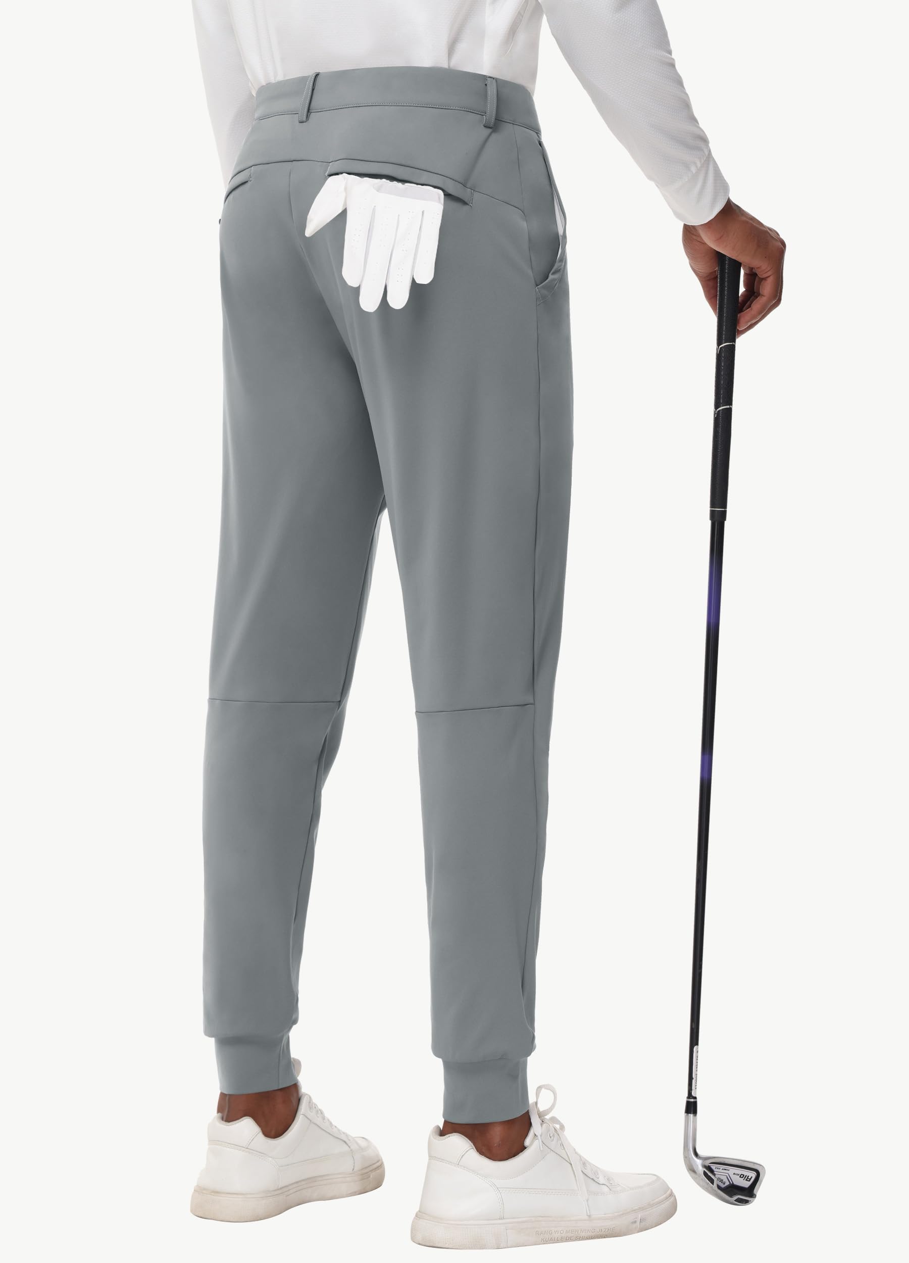 MIVEI Men's Golf Joggers Pants Belt Loop