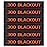 Aolamegs 300 Blackout Magazine Marking Band, 6 Pack .300 BLK Magazine Caliber Bands (Black-Orange)