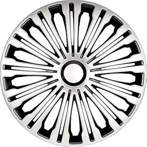 Set PP 5257 wieldoppen Volante 17 inch zilver/zwart