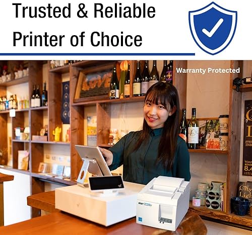 Miniatura 7 de Star Micronics TSP143IIIBi - Impresora de facturas con Bluetooth para iOS Android y Windows con cortador automático y fuente de alimentación interna