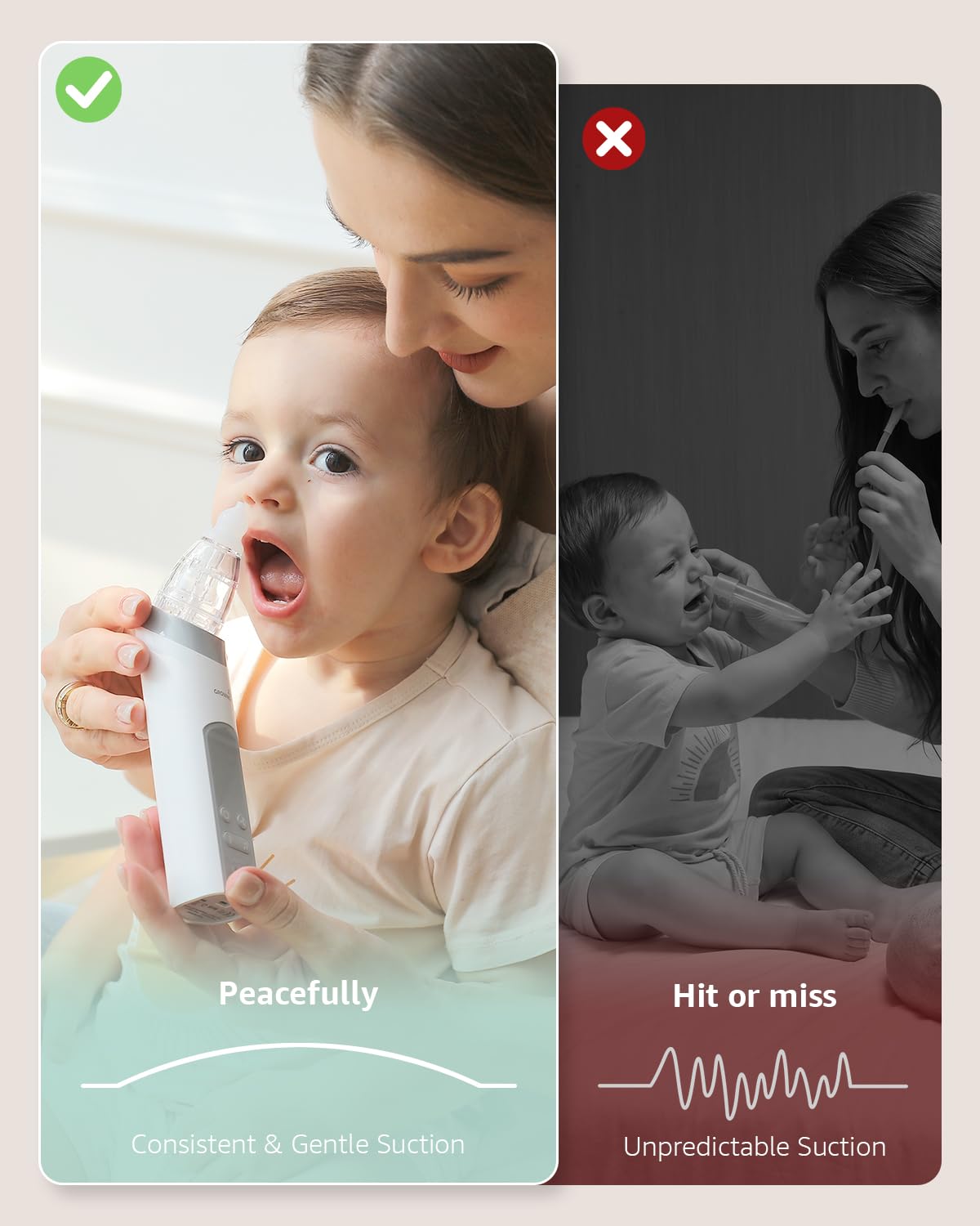 Electric Baby Nasal Aspirator - Gentle & Quiet -6 Electric Baby Nasal Aspirator - Gentle & Quiet -6