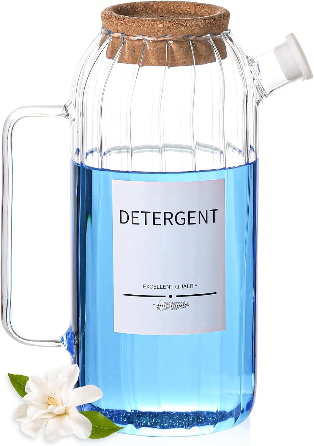 60oz Fabric Softener Dispenser,Liquid Laundry Detergent Dispenser with Lables,Laundry Detergent Container