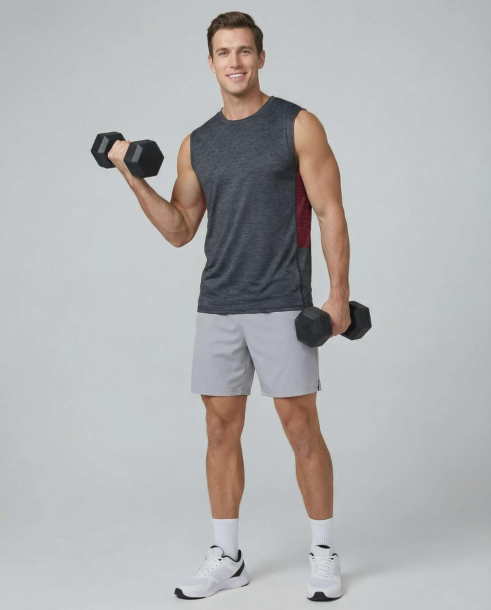 3 & 5 Pack: Men's Dry-Fit Active Athletic Tech Tank Top - Regular and Big & Tall Sizes (S-5XLT)