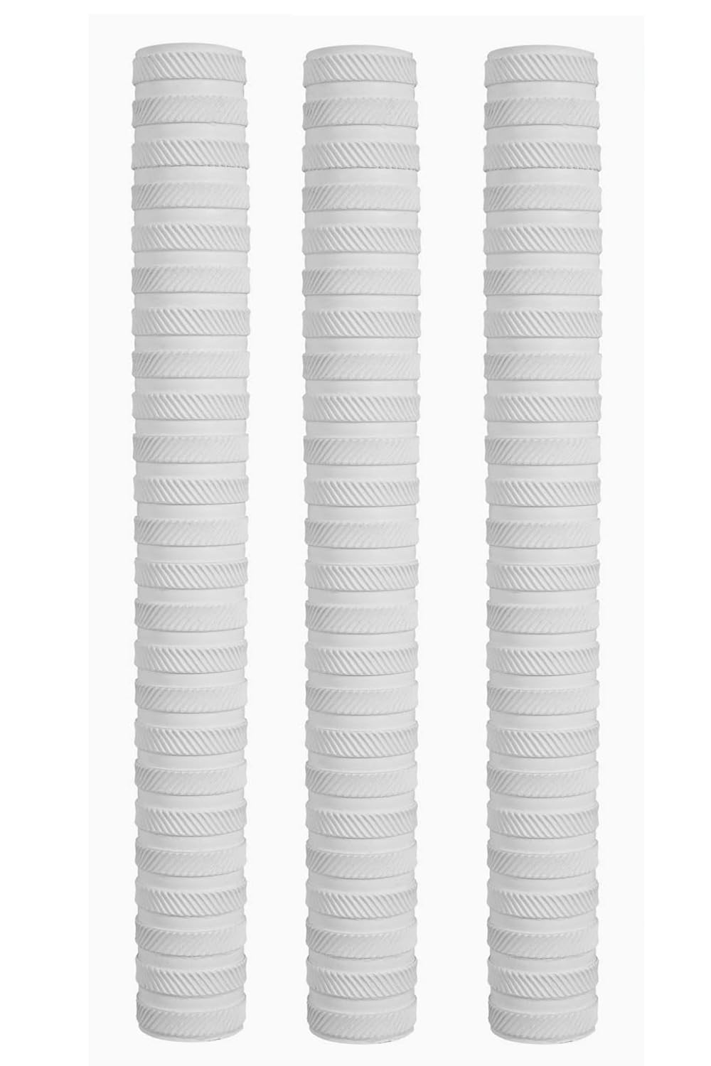 Skyhi Premium Chevron Pack of 3 Cricket Bat Grip - Grips For Cricket Bats | Excellent Shock Absorption Rubber Cricket Bat Grips (Chevron Ring White)