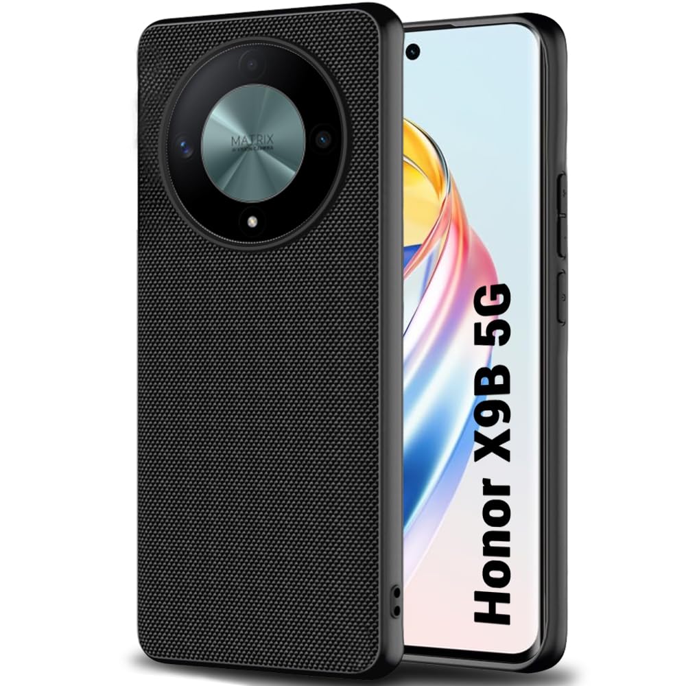 TheGiftKart Back Cover Case for Honor X9B 5G | Slim & Lightweight | Ultra-Premium Design | Camera Protection Bump | Fabric Texture Case Cover for Honor X9B 5G (PC & TPU, Black) (B0CTMY2N48) Amazon Price History, Amazon Price Tracker
