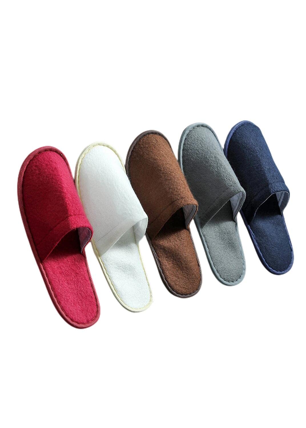 Pantofole USA E Getta 5 Coppie Slifori USA E Getta Hotel Travel Slipper Sanitary Party Home Guest USA Uomini Donne Unisex Slippista di Punta Chiusa