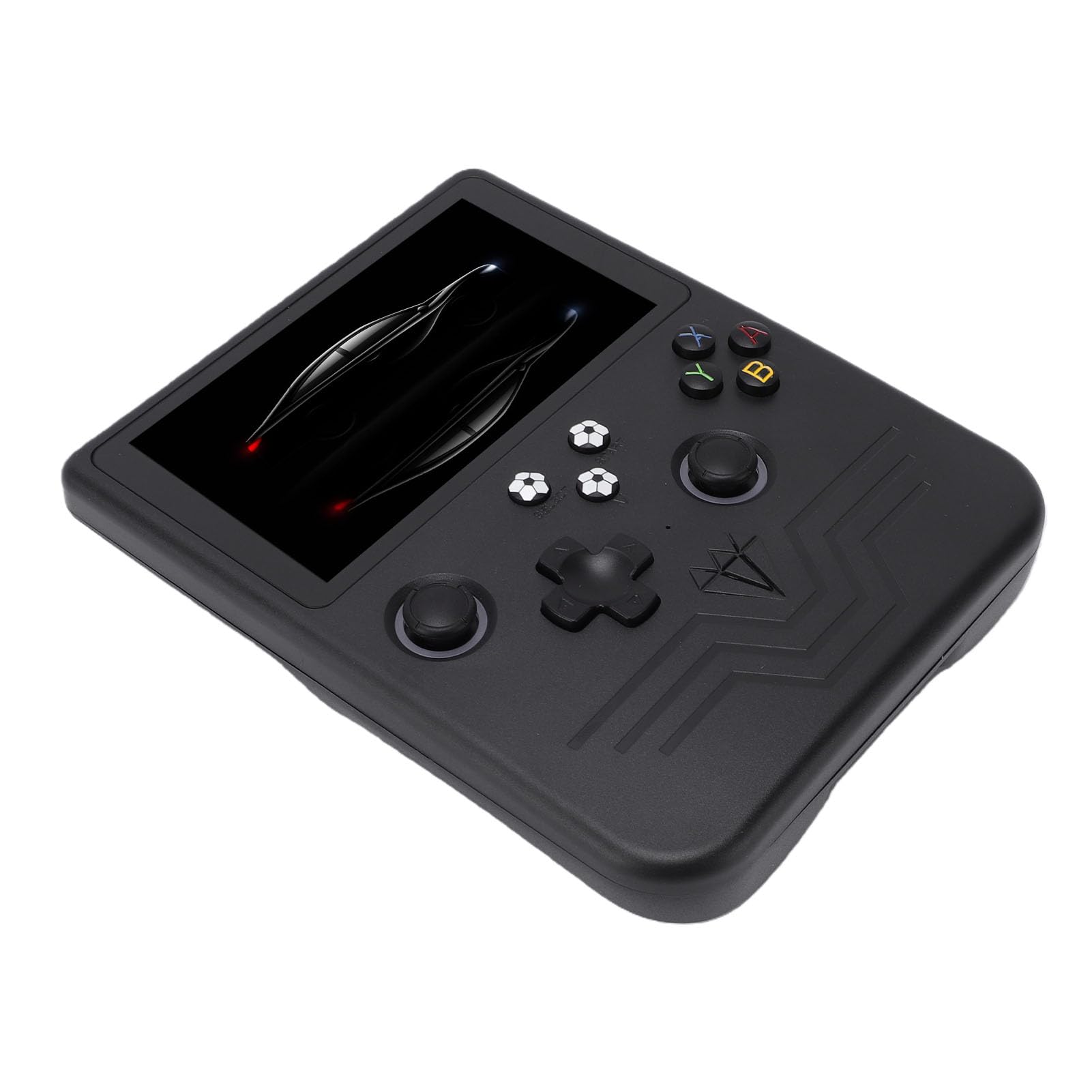 Retro-Handspielkonsole, 6,0-Zoll-HD-Bildschirm, 1,5 GHz, 64-Bit-CPU mit Vorinstallierten Spielen 128 G, Joystick mit RGB-Hintergrundbeleuchtung, 6000-mAh-, Ideal für Reisen und Geschenke
