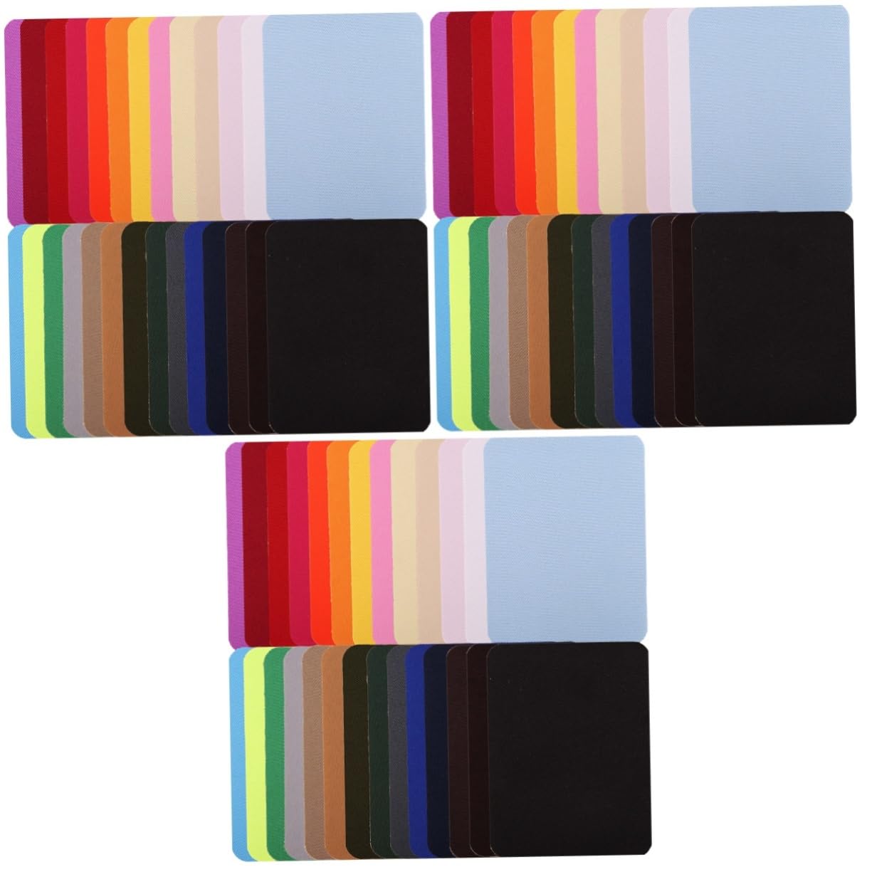 NUOBESTY 78piezas Parches Termoadhesivos Imitación Denim Coloridos Kit Para Reparar y Decorar Ropa Jeans y Bolsas Fácil Aplicación Plancha