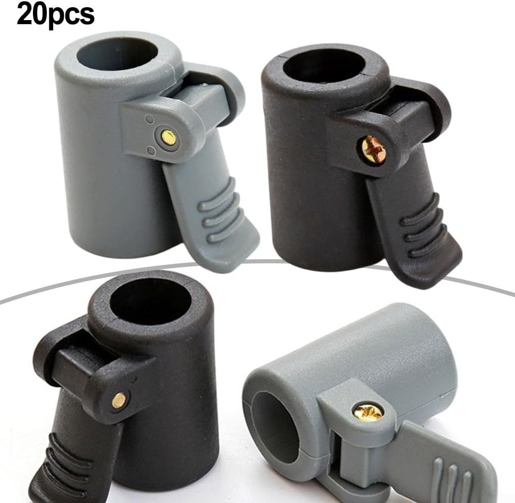 ターポリンクリップ、テント用キャンプアクセサリー、テントオーニングポール用調節可能なクランプグリップ、テントオーニングポールアジャス