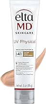 EltaMD UV Physical Tinted Sunscreen for Face, 100% Mineral Active Sunscreen