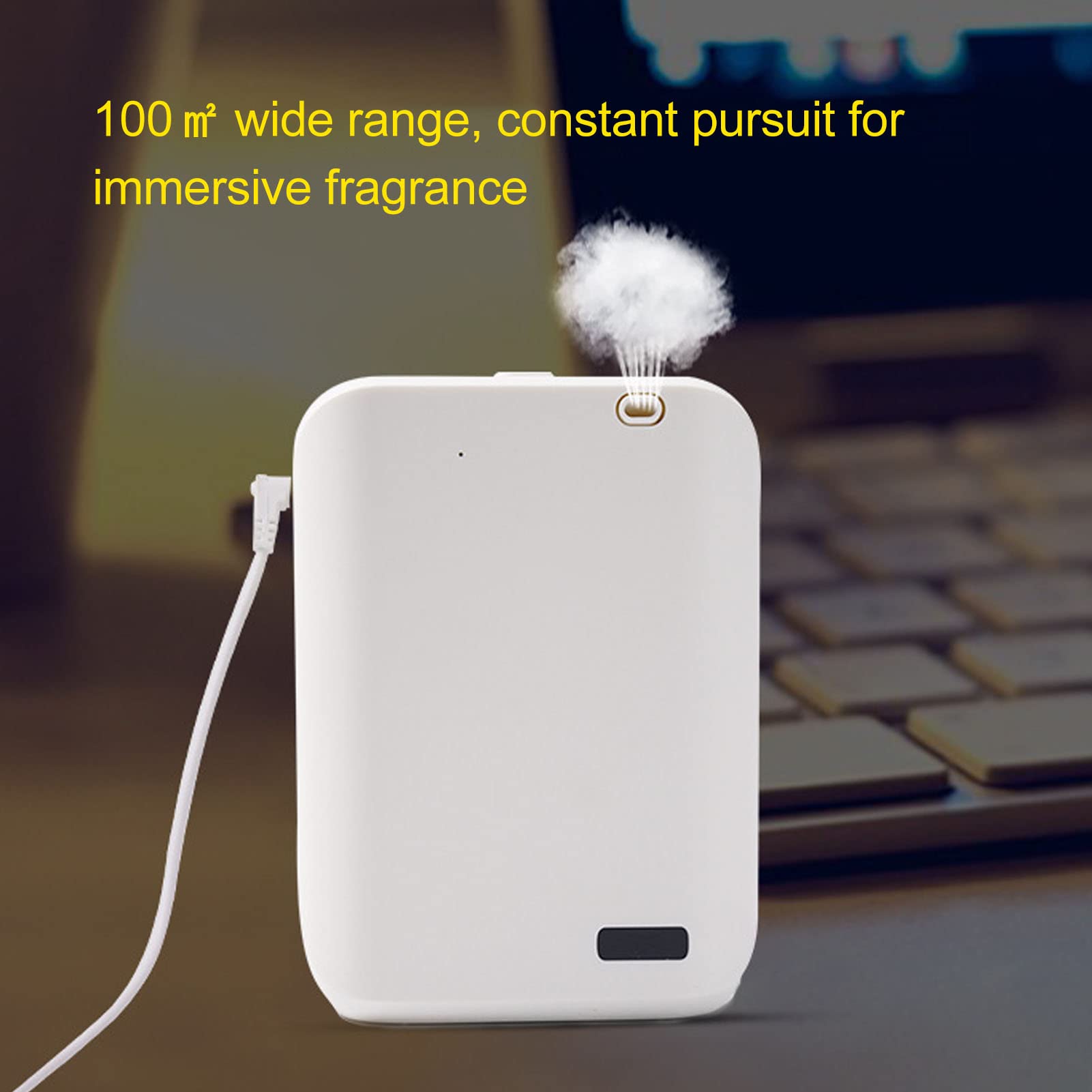 Diffusore di Oli Essenziali per la Casa, Macchina per l'aria Profumata con Controllo App Bluetooth con Funzione di Temporizzazione, Diffusore per Aromaterapia a Parete per Ufficio Hotel