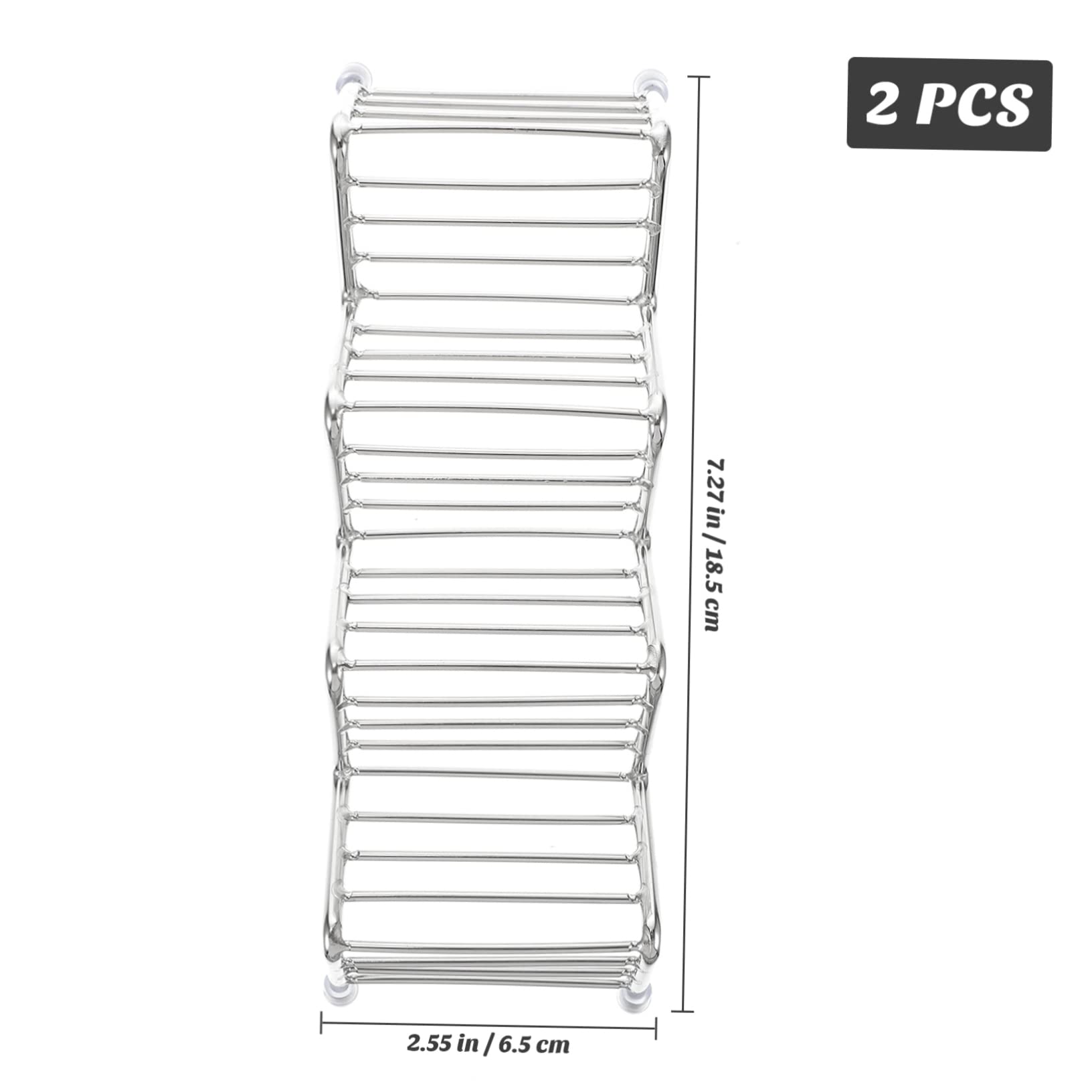 FUNOMOCYA Set of 2 Rustproof Holders Tray Taco Holder Spring Roll Racks for Restaurants Parties