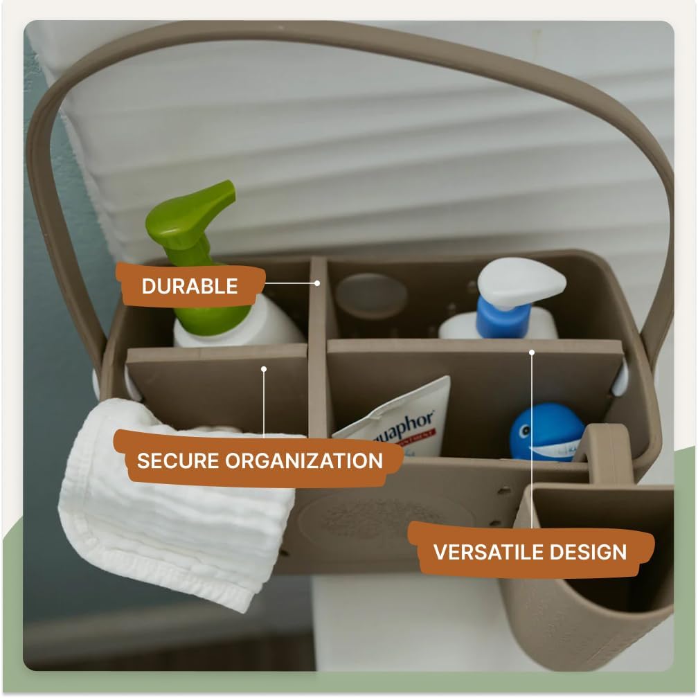 Parker Baby Bath Caddy Inserts | Matching Color Divider for our Shower Caddy Organizer | Makes Multiple Adjustable Compartments